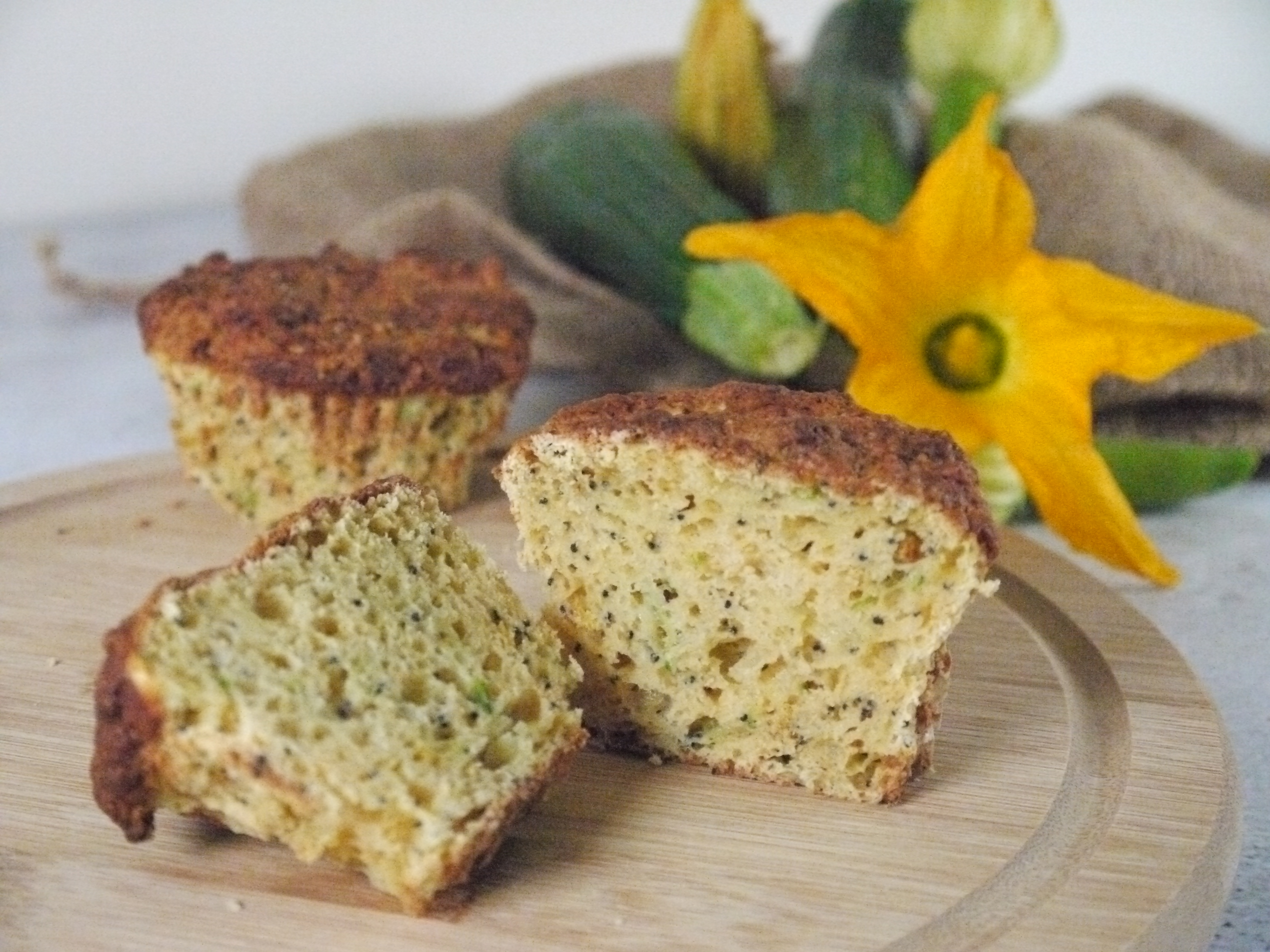Courgette, Lemon and Poppy Seed Muffins