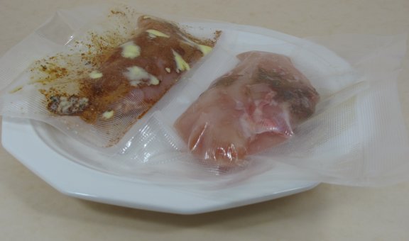 Chicken vacuum sealed