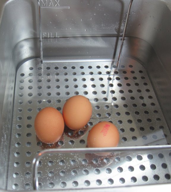 Eggs in a hot tub