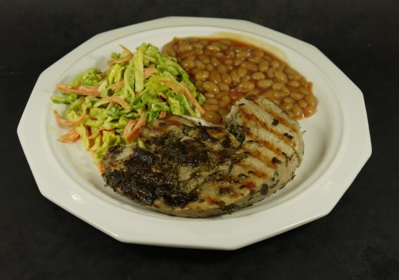 Plated Turkey Steaks