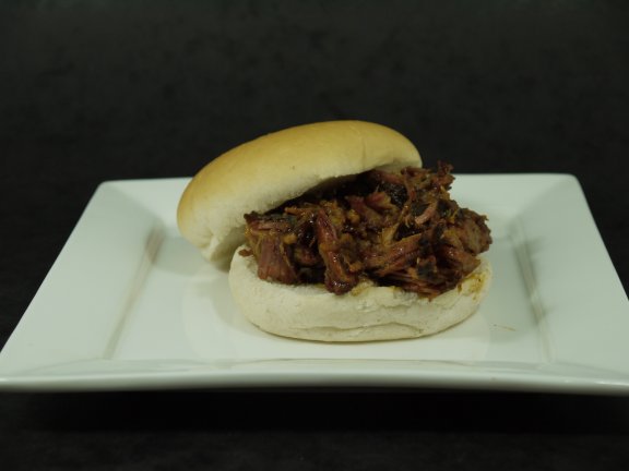 Pulled pork sandwich with BBQ Sauce