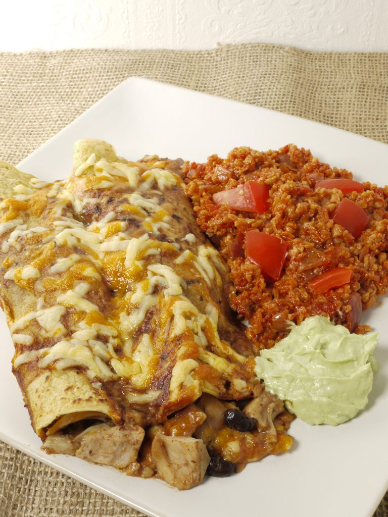What to do with leftover cooked chicken make Chicken Enchiladas from Leftovers by Design