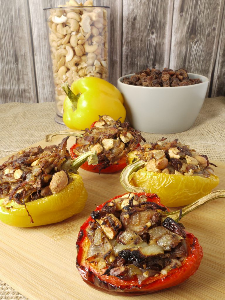 What to do with leftover Instant Pot sous vide pulled pork make Pulled Pork Stuffed Peppers from Leftovers by Design